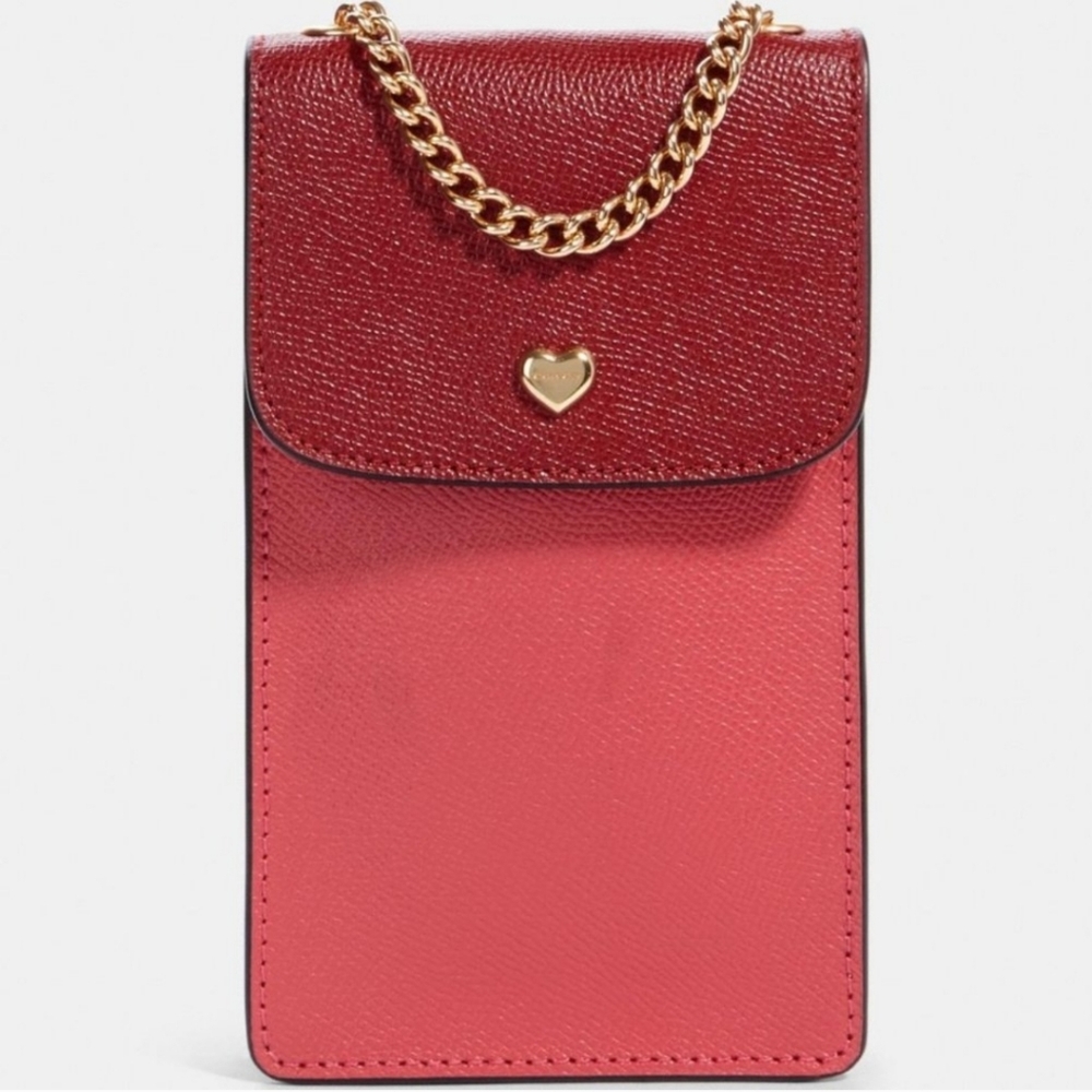 NWT Coach North/South Phone Crossbody in Colorblock